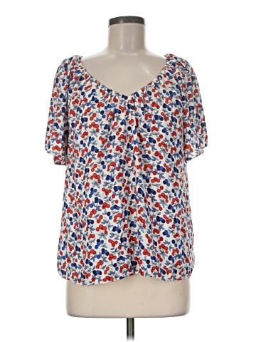Ann Taylor Short Sleeve Blouse (view 1)