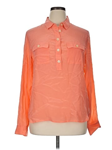 Banana Republic Long Sleeve Silk Top (view 1)