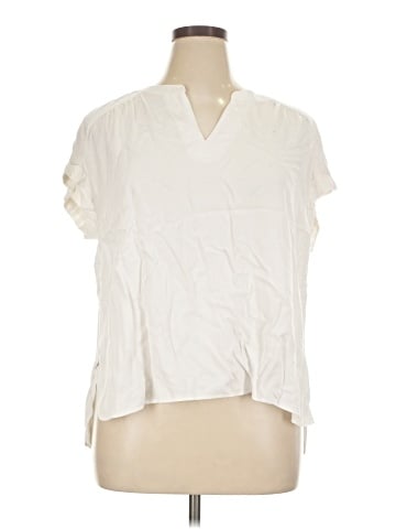 Rose + Olive Short Sleeve Blouse (view 1)