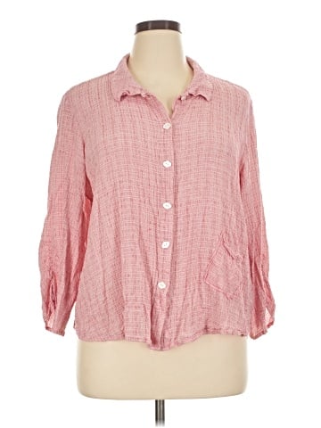 Habitat 3/4 Sleeve Button-Down Shirt (view 1)