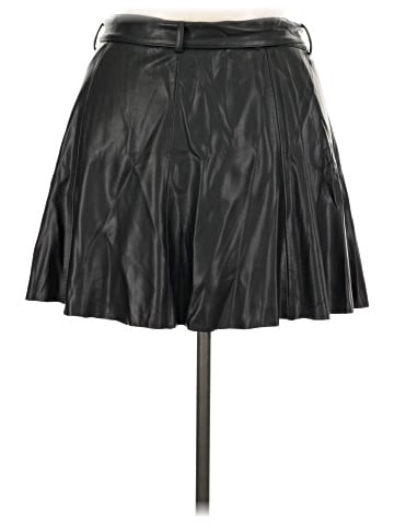 Zara Faux Leather Skirt (view 2)
