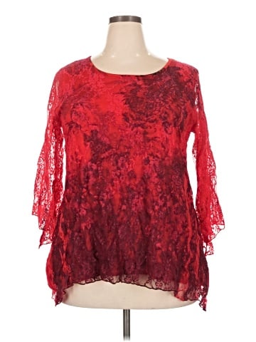 Brittany Black 3/4 Sleeve Blouse (view 1)