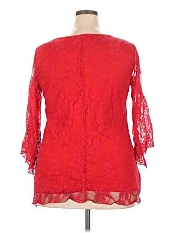 Brittany Black 3/4 Sleeve Blouse (view 2)