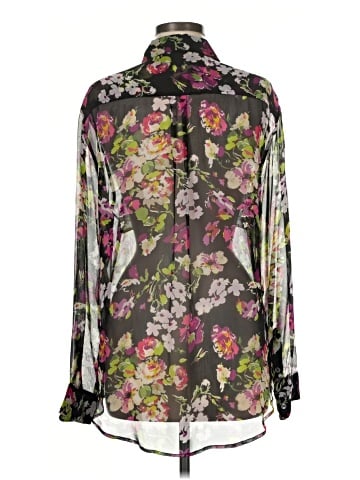 Equipment Long Sleeve Silk Top (view 2)