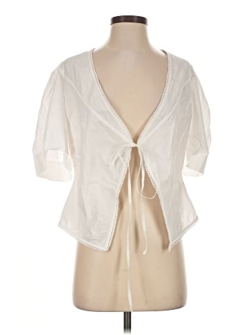 Ganni Short Sleeve Blouse (view 1)