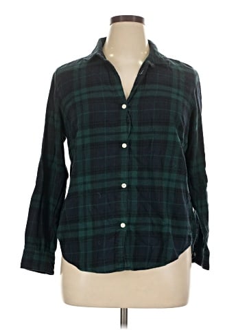 Old Navy 3/4 Sleeve Button-Down Shirt (view 1)