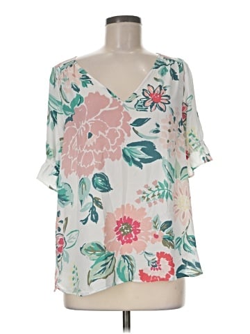 Ann Taylor LOFT Short Sleeve Blouse (view 1)