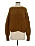 Wilfred 100% Wool Chevron-herringbone Brown Wool Pullover Sweater Size S - photo 1