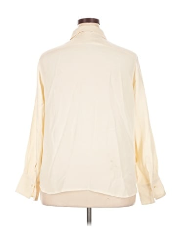 Lauren by Ralph Lauren Long Sleeve Silk Top (view 2)