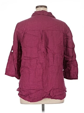 MADE IN ITALY 3/4 Sleeve Button-Down Shirt (view 2)