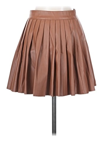 Shein Faux Leather Skirt (view 2)