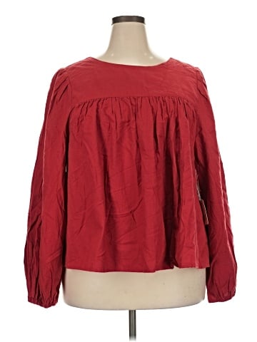 a.n.a. A New Approach Long Sleeve Blouse (view 1)