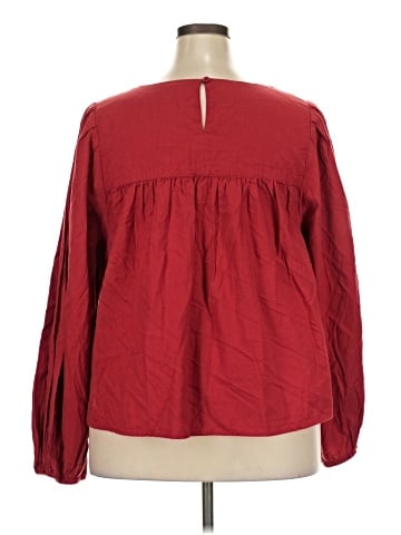 a.n.a. A New Approach Long Sleeve Blouse (view 2)