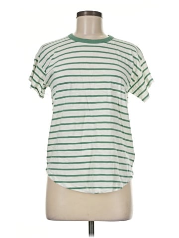 Madewell Whisper Cotton Crewneck Tee in Darville Stripe (view 1)