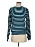 Gap 100% Cotton Stripes Teal Pullover Sweater Size S - photo 1