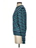 Gap 100% Cotton Stripes Teal Pullover Sweater Size S - photo 5
