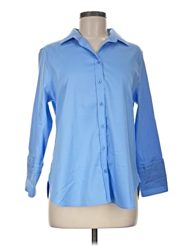 Chico's 3/4 Sleeve Button-Down Shirt (view 1)