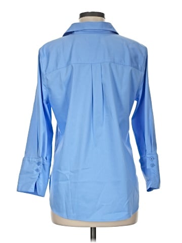 Chico's 3/4 Sleeve Button-Down Shirt (view 2)
