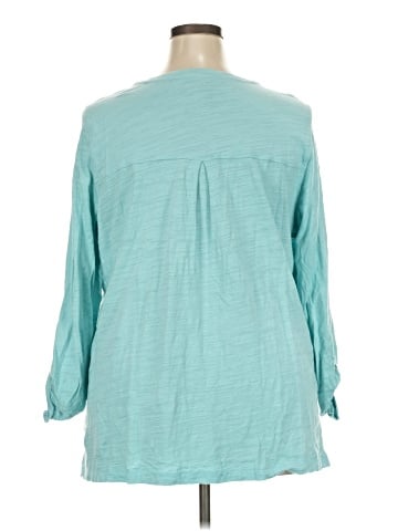 Gloria Vanderbilt Long Sleeve Henley (view 2)