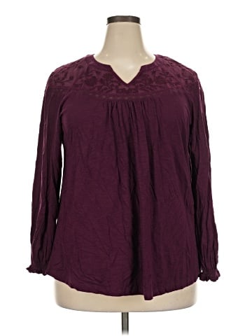 Style&Co Long Sleeve Blouse (view 1)