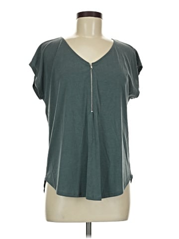Green Envelope Short Sleeve Top (view 1)