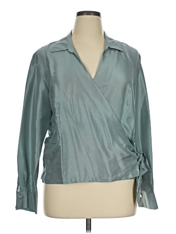 Coldwater Creek Long Sleeve Silk Top (view 1)