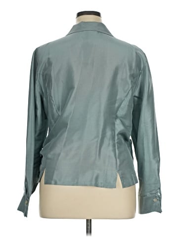 Coldwater Creek Long Sleeve Silk Top (view 2)