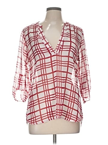 Pink Owl 3/4 Sleeve Blouse (view 1)