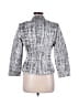 Max Mara 100% Polyester Print Silver Jacket Size 8 - photo 2