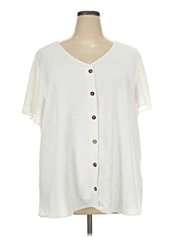 BLOOMCHIC Short Sleeve Blouse (view 1)