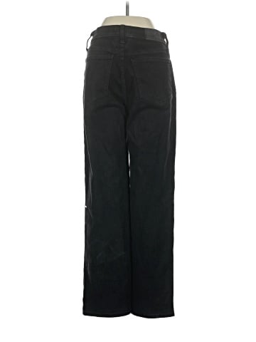 Madewell The Perfect Vintage Wide-Leg Jean in Black Rinse Wash (view 2)