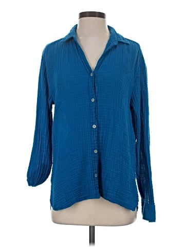 Michael Stars 3/4 Sleeve Button-Down Shirt (view 1)