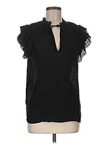 Pookie & Sebastian Short Sleeve Blouse (view 1)