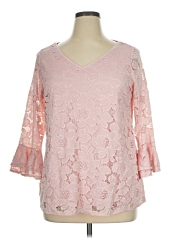 Roz & Ali 3/4 Sleeve Blouse (view 1)