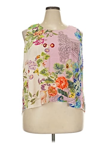 Johnny Was Sleeveless Silk Top (view 1)