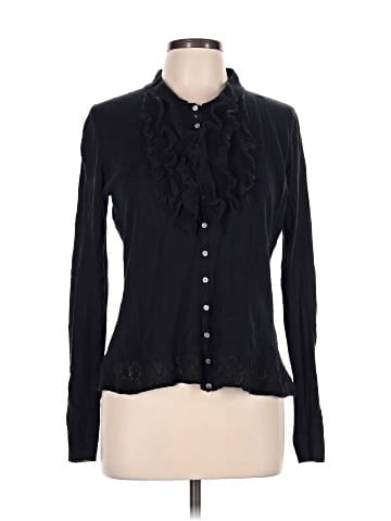 Elie Tahari Long Sleeve Silk Top (view 1)