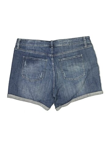 Cosmic Blue Love Denim Shorts (view 2)