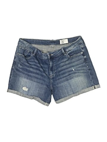 Cosmic Blue Love Denim Shorts (view 1)