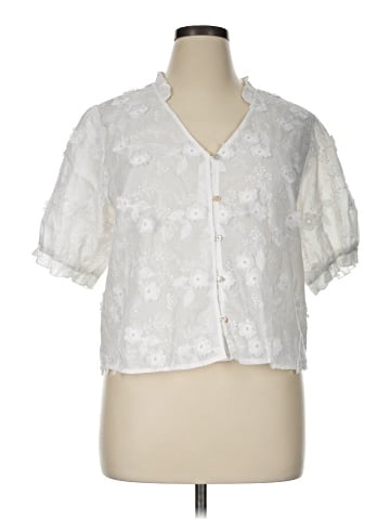 NANETTE Nanette Lepore Short Sleeve Blouse (view 1)