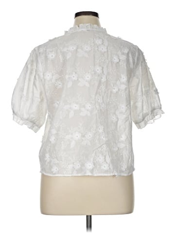 NANETTE Nanette Lepore Short Sleeve Blouse (view 2)