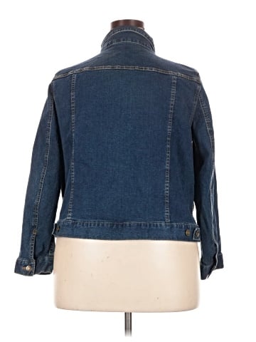 Woman Within Denim Jacket (view 2)