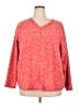 St. John's Bay 100% Polyester Red Pullover Sweater Size 2X - photo 1