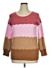 Talbots Color Block Pink Pullover Sweater Size 0X - photo 1