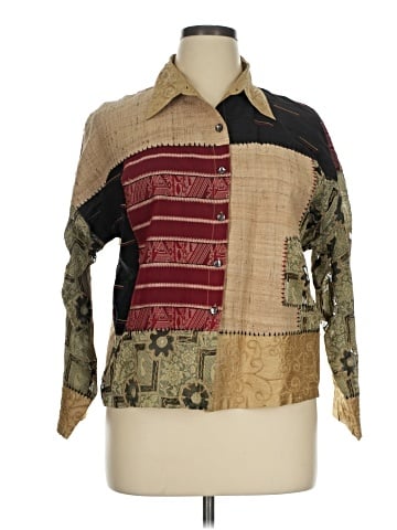 Chico's Design Long Sleeve Silk Top (view 1)