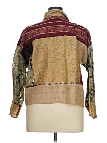 Chico's Design Long Sleeve Silk Top (view 2)