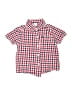 Carter's Checkered-gingham Red Short Sleeve Button-Down Shirt 12-18 MO / 18 MO - photo 1