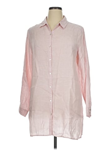Sigrid Olsen Long Sleeve Button-Down Shirt (view 1)