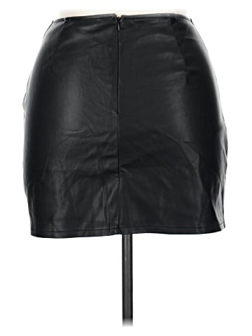 Olia Faux Leather Skirt (view 2)