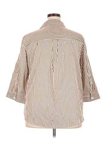 Lomon 3/4 Sleeve Button-Down Shirt (view 2)
