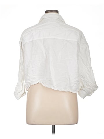 Madewell Straight-Hem Shirt in Linen-Cotton (view 2)
